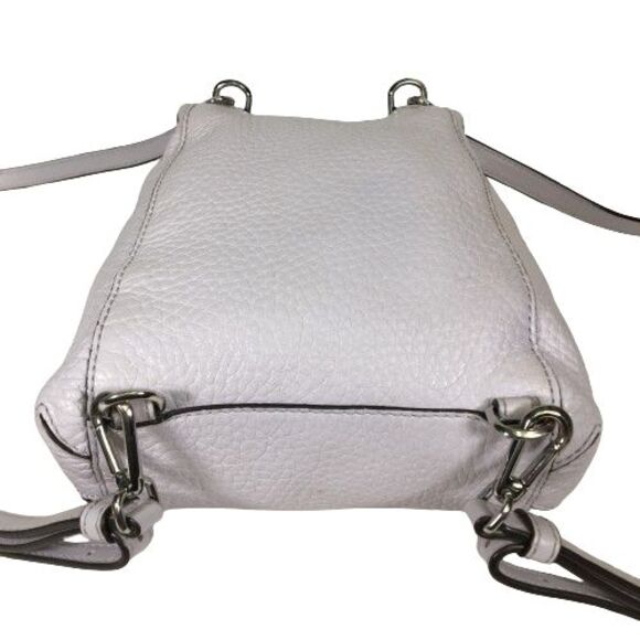 Michael Kors Viv Extra-Small Pebbled Leather Backpack Lavender Mist Soft Lylac - Picture 15 of 15